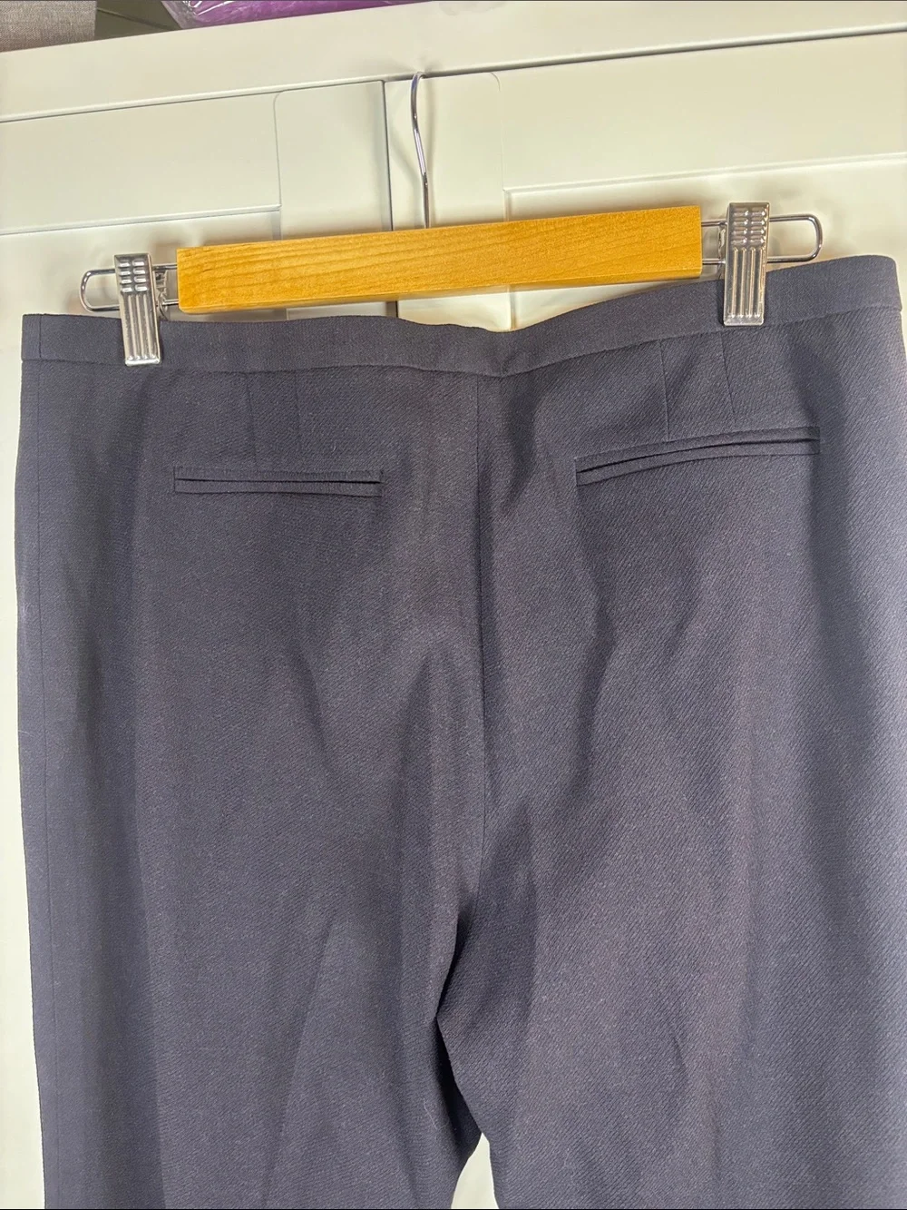 Tory Burch Navy Boot-Cut Dress Pants